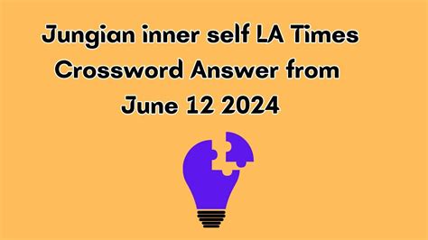 jungian inner self crossword.